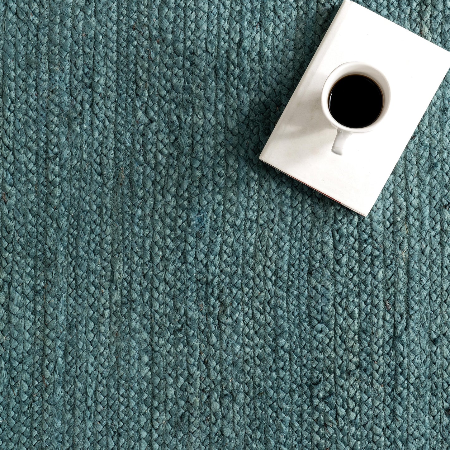 Nuloom Rigo Handmade, Hunter Green, 8'6"x11'6", Hand Woven, Farmhouse, Jute, Soft and Textured, High Traffic, Stain Resistant, Easy Clean, Durable Area Rug for Bedroom, Living Room, Dining, Den, Foyer