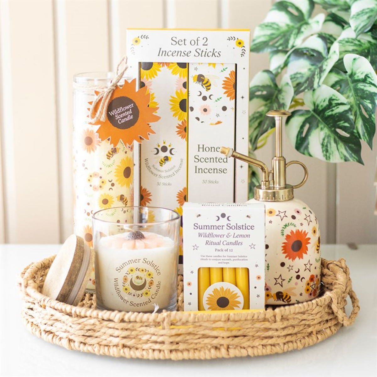 Bee Radiant Print Ceramic Plant Mister
