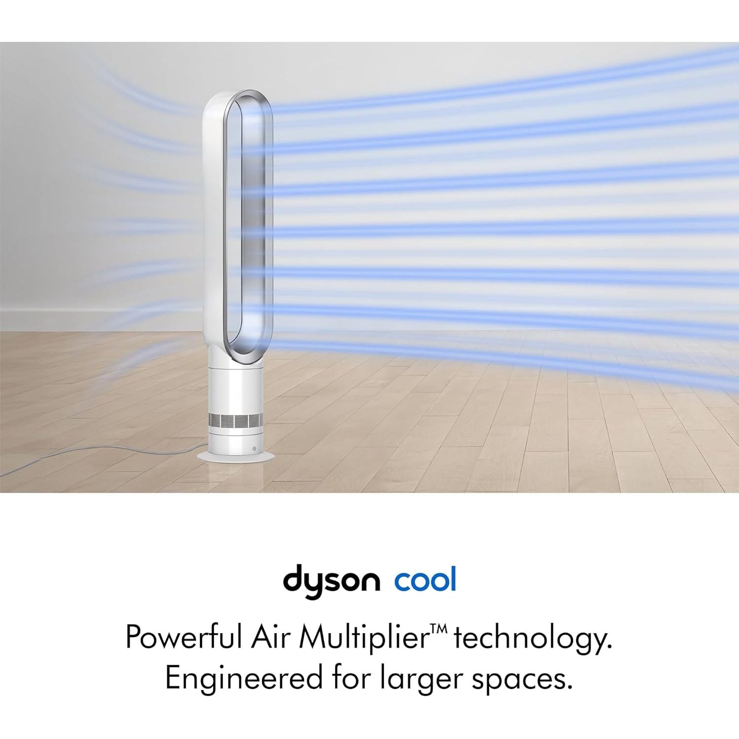 Dyson AM07 Bladeless Tower Fan, 65W Air Multiplier - White