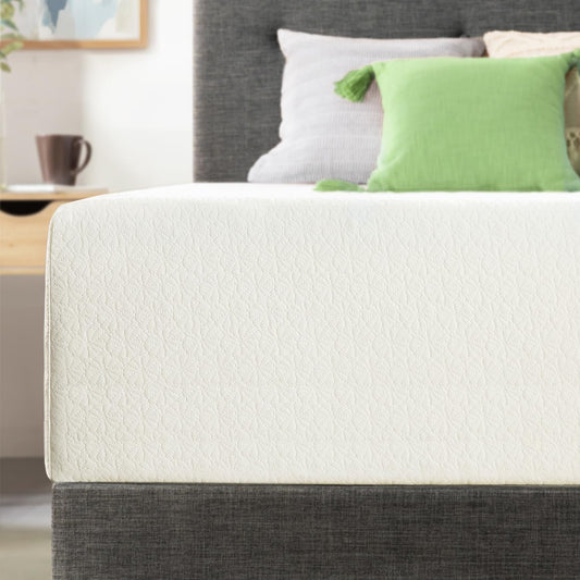 Best Price Mattress 14 Inch Cal King Mattress Bed-In-A-Box, Green Tea Memory Foam, White