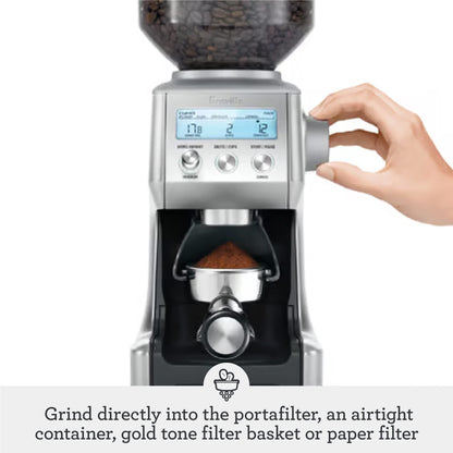 Breville BCG820OLT Smart Grinder Pro for Coffee and Espresso, Olive Tapenade