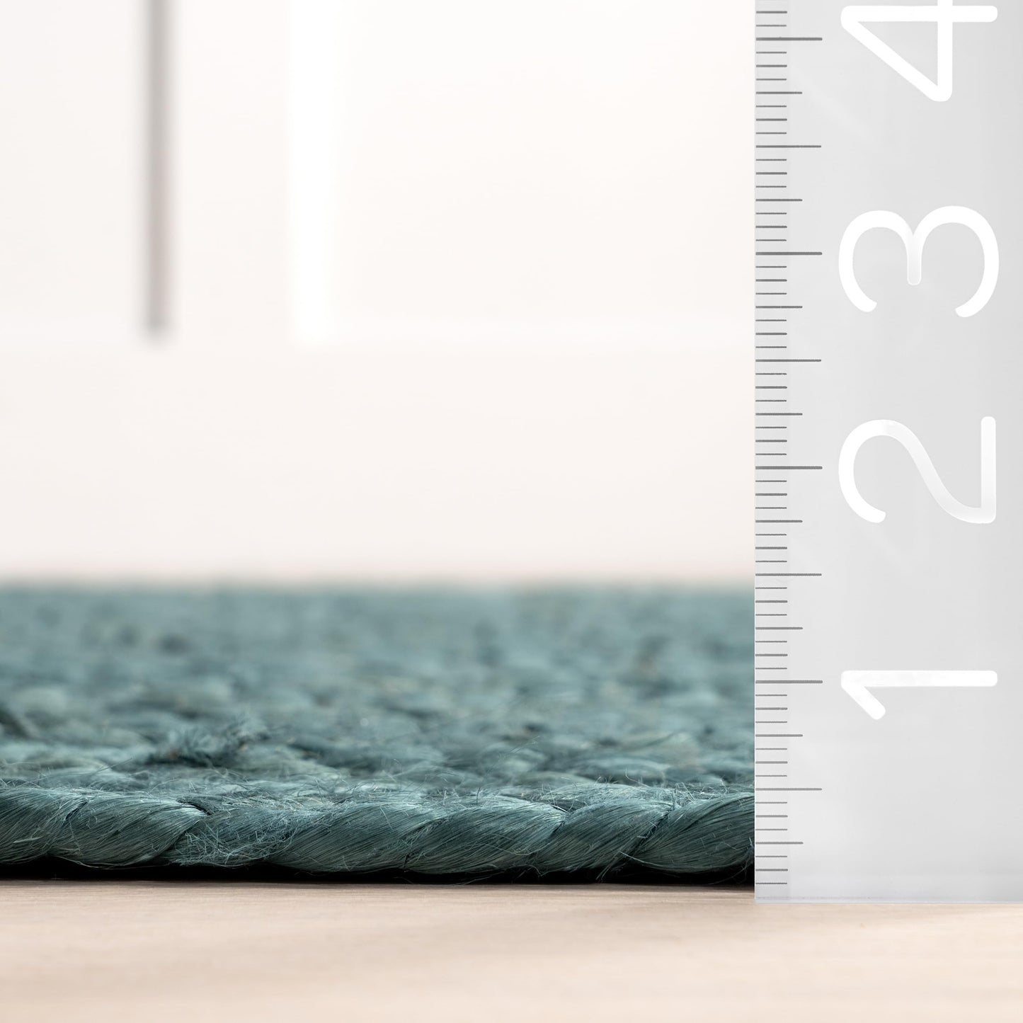 Nuloom Rigo Handmade, Hunter Green, 8'6"x11'6", Hand Woven, Farmhouse, Jute, Soft and Textured, High Traffic, Stain Resistant, Easy Clean, Durable Area Rug for Bedroom, Living Room, Dining, Den, Foyer