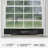 Vornado TRANSOM AE Window Fan with Alexa, 4 Speeds, Reversible Exhaust Mode, Weather Resistant Case, Whole Room, Black