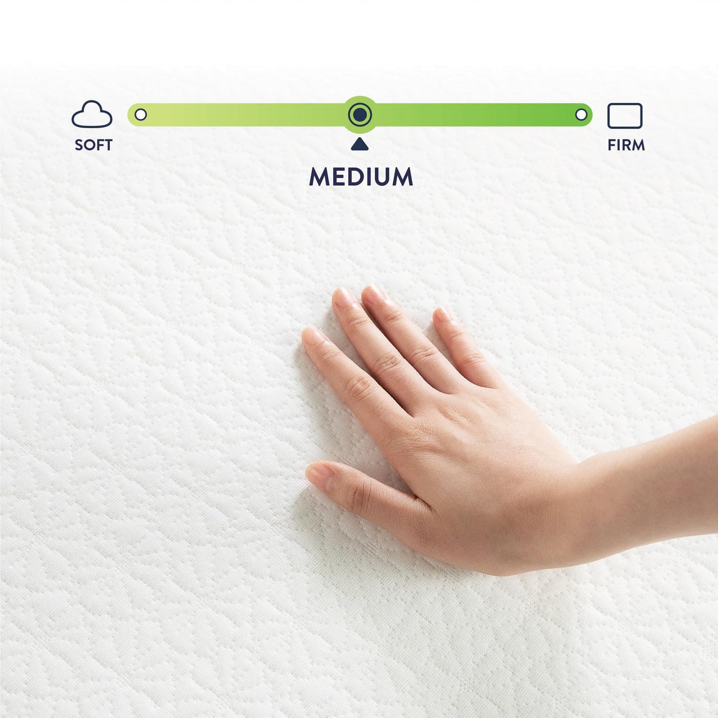 Best Price Mattress 14 Inch Cal King Mattress Bed-In-A-Box, Green Tea Memory Foam, White