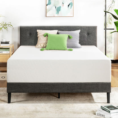 Best Price Mattress 14 Inch Cal King Mattress Bed-In-A-Box, Green Tea Memory Foam, White