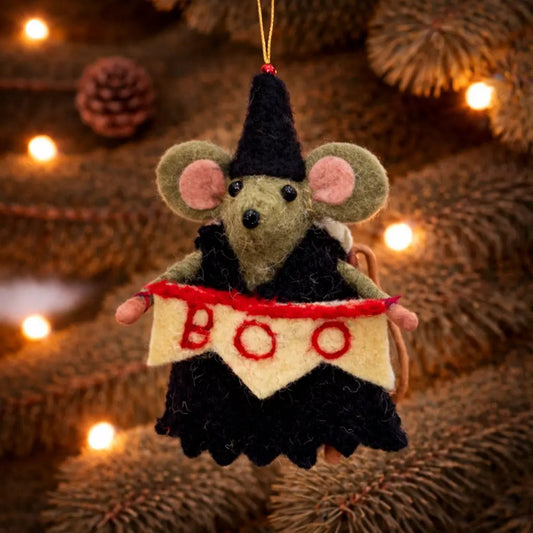 Agatha Witch, Boo! Decoration (Set of 4)