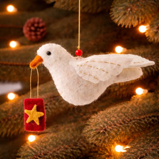Daphne Dove with Gift Decoration (Set of 4)