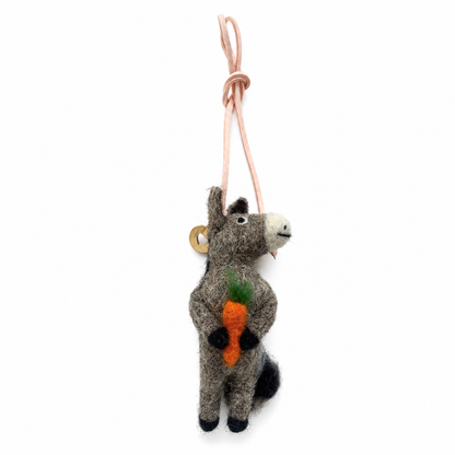 NEW Ned Loves Carrots Donkey Bag Tag