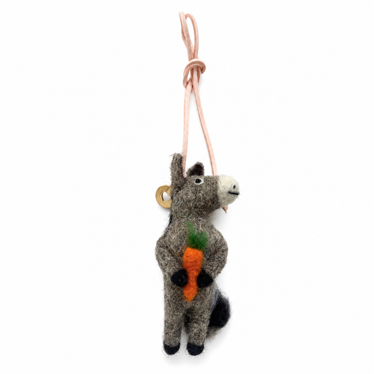 NEW Ned Loves Carrots Donkey Bag Tag