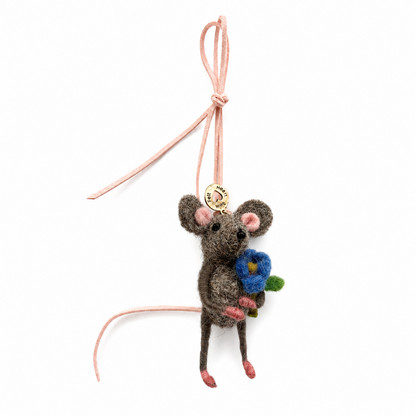 NEW Forget Me Not Mouse Bag Tag