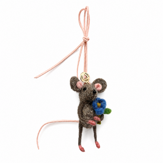 NEW Forget Me Not Mouse Bag Tag