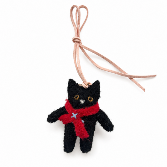 NEW Lucky The Black Cat Bag Tag