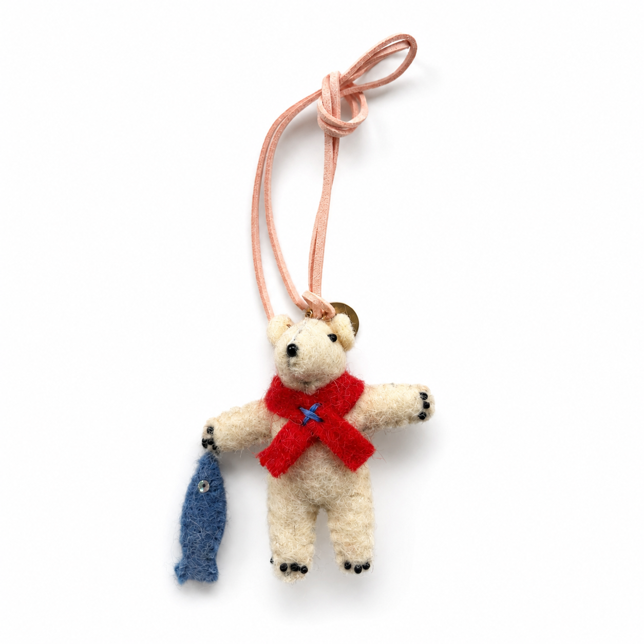 NEW Peppermint Polar Bear Bag Tag