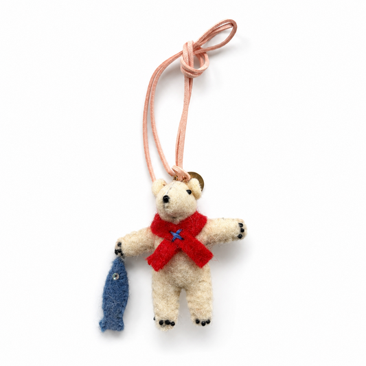 NEW Peppermint Polar Bear Bag Tag