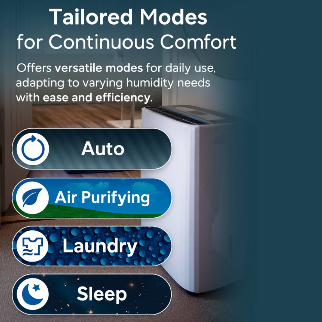 Devola 12L Platinum Compressor Dehumidifier & Air Purifier with HEPA Filter, White - DVH12L